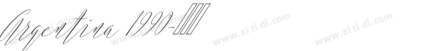 Argentina 1990字体转换